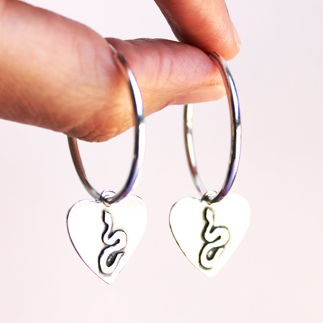Aros Corazón de Serpiente
