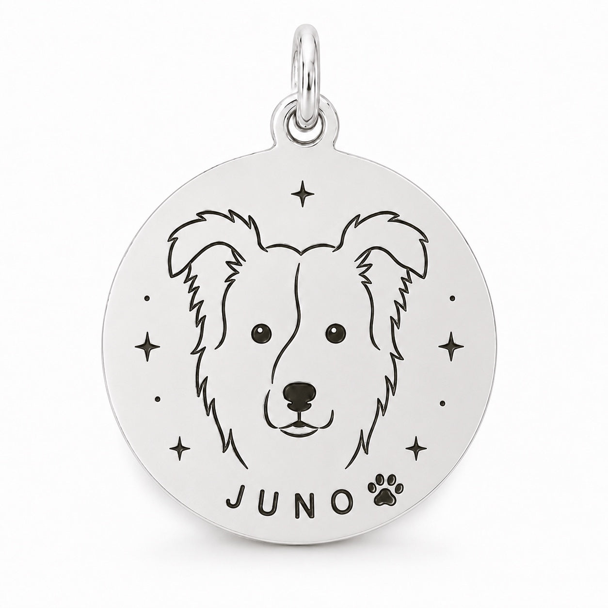 Medalla personalizada de mascota en plata 950  | Preventa