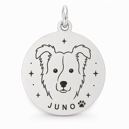 Medalla personalizada de mascota en plata 950  | Preventa