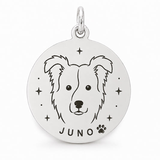 Medalla personalizada de mascota en plata 950  | Preventa