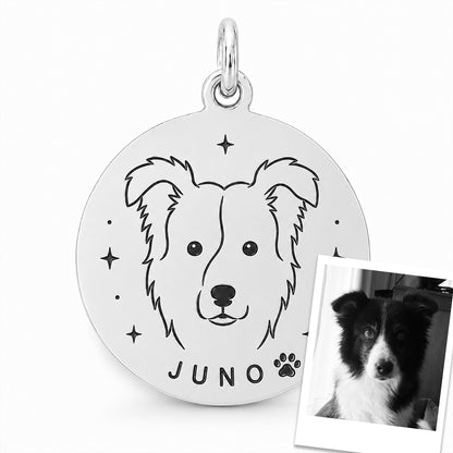 Medalla personalizada de mascota en plata 950  | Preventa