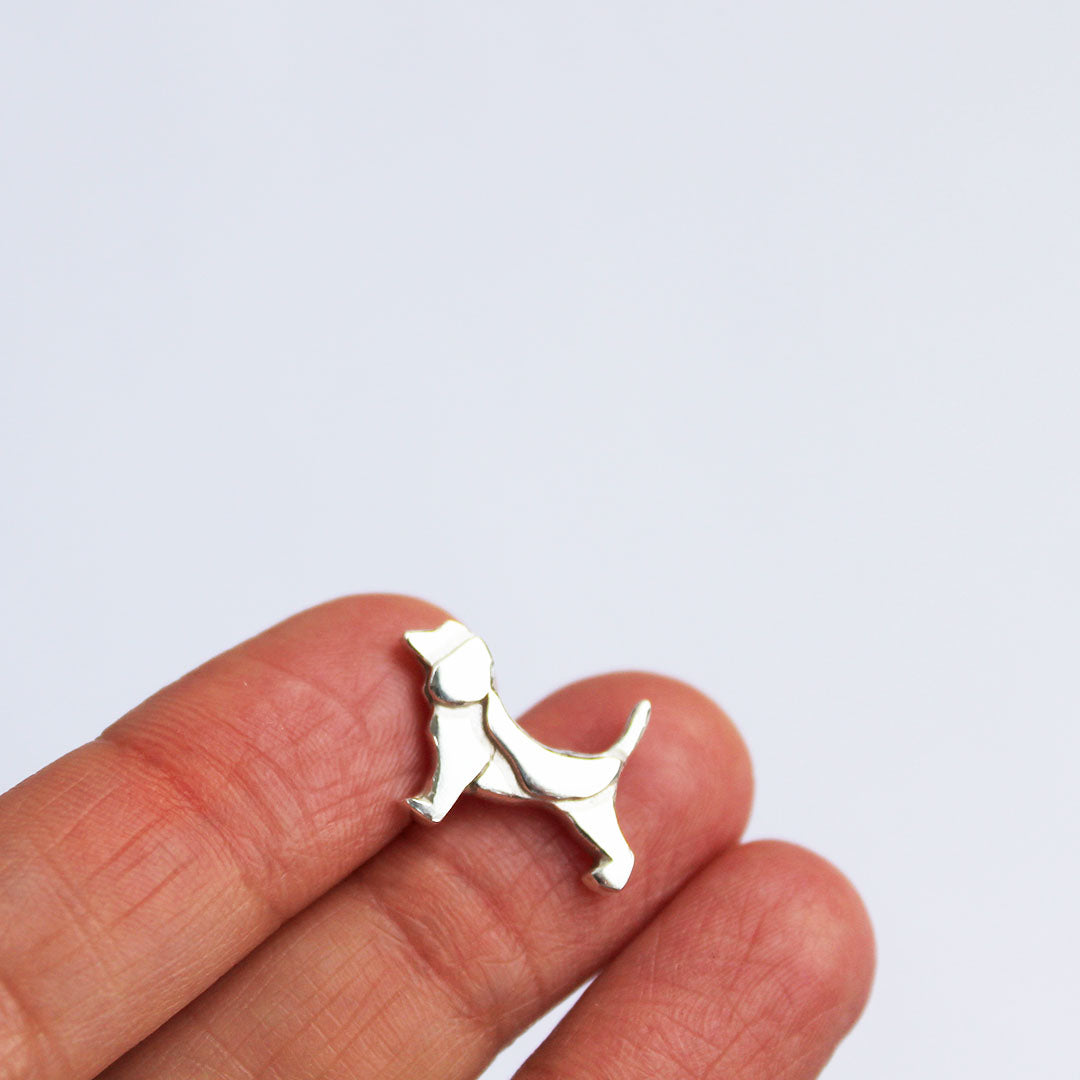 Mini Colgante Silueta de Perrito en Plata | PREVENTA