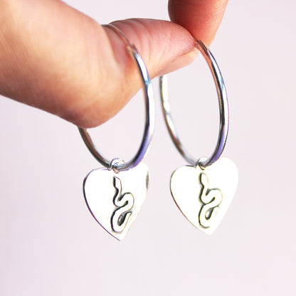 Aros Corazón de Serpiente