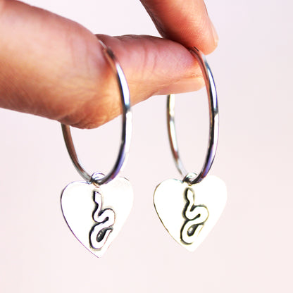Aros Corazón de Serpiente