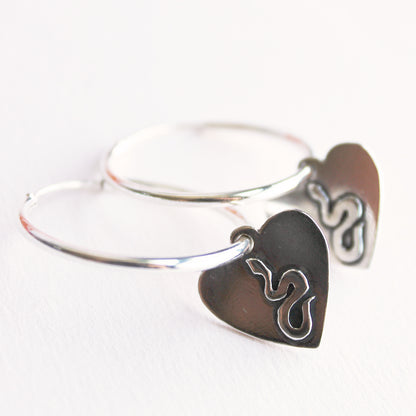 Aros Corazón de Serpiente