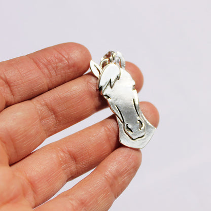 Colgante Caballo Personalizado | Mauva Joyas | Hecho a mano Plata 950.