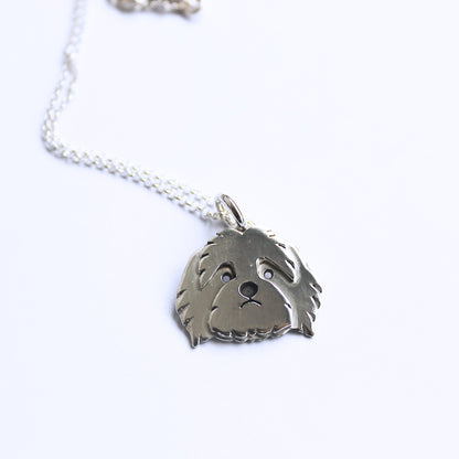 Pulsera Cara Shih Tzu en Plata 950 | Joya Hecha a mano| Mauva Joyas