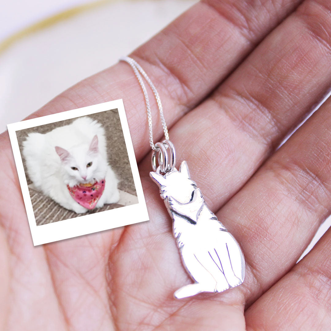 Collar Gato Personalizado en Plata 950 | Mauva Joyas