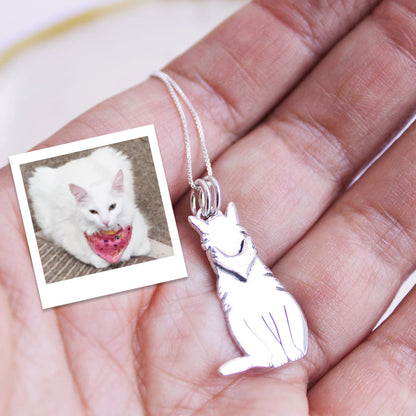 Collar Gato Personalizado en Plata 950 | Mauva Joyas