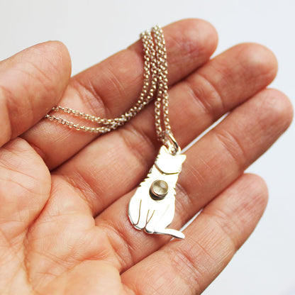 Collar Gato Personalizado en Plata 950 | Mauva Joyas