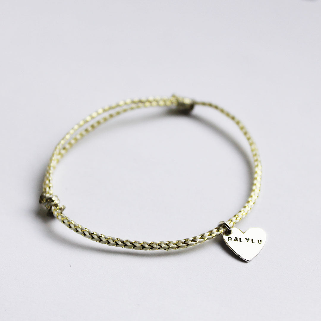 Pulsera corazón con huella
