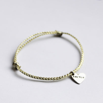 Pulsera corazón con huella