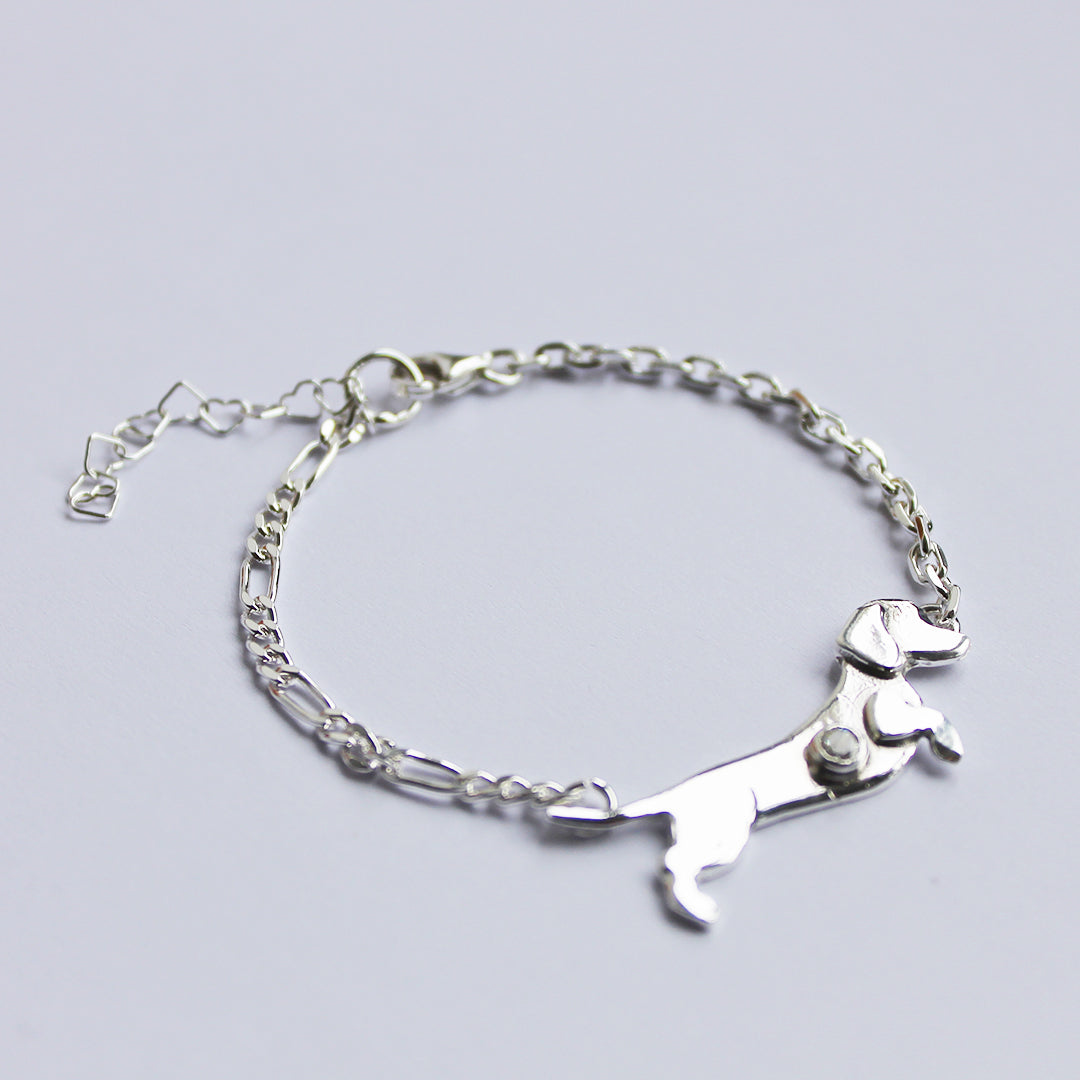 Pulsera Salchicha cadena rolo y cartier