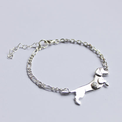 Pulsera Salchicha cadena rolo y cartier