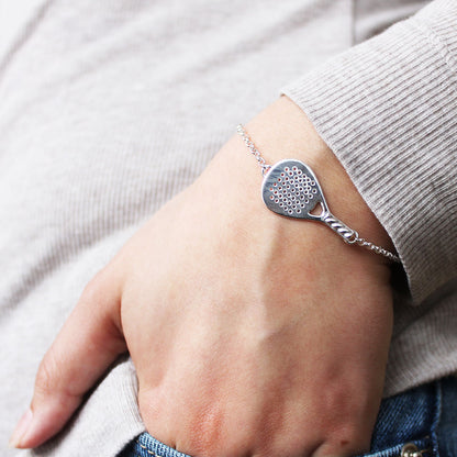 Pulsera y Collar de Pádel en Plata 950